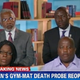 Kendrick Johnson's parents, Kenneth and Jacquelyn Johnson (bottom), with attorneys Chevene King and Ben Crump (CNN screenshot)